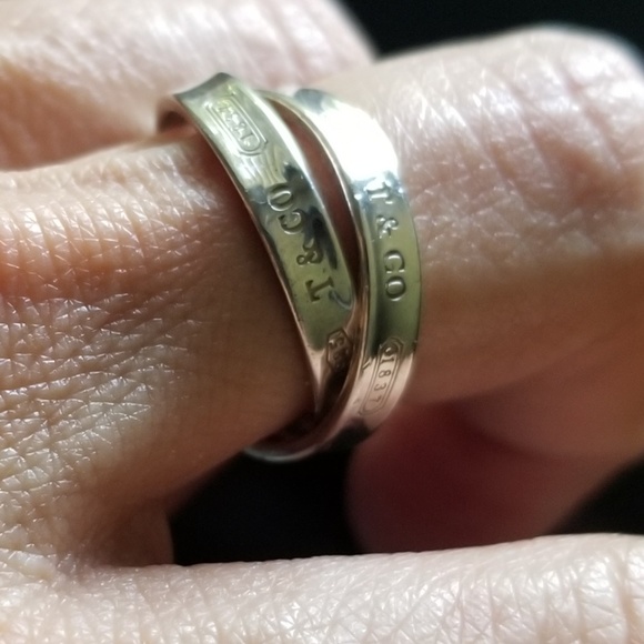 Beautiful women 925 Silver Tiffany & Co Ring S 6.5 - Picture 6 of 7